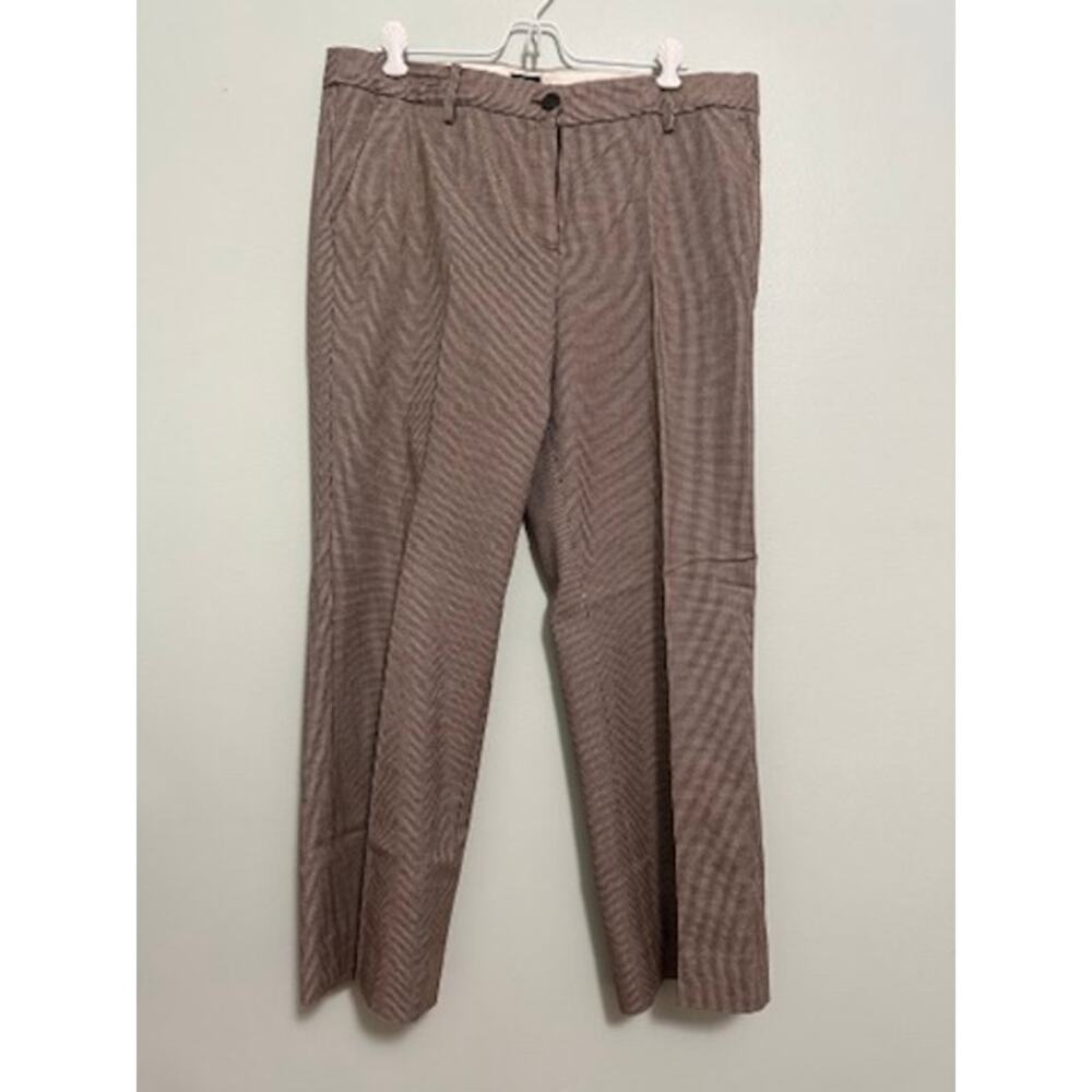 Talbots Windsor Brown Houndstooth Wool Pants Size… - image 2